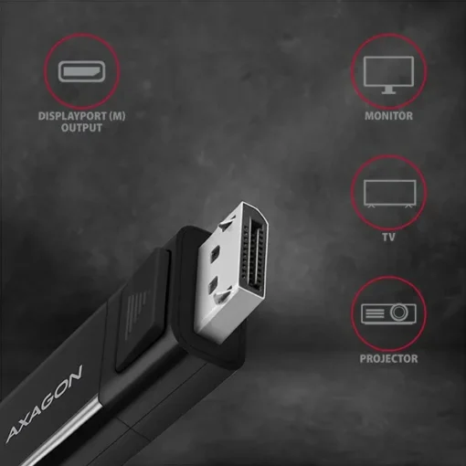 AXAGON Cable RVC-DPC USB-C on DispalyPort - Image 3