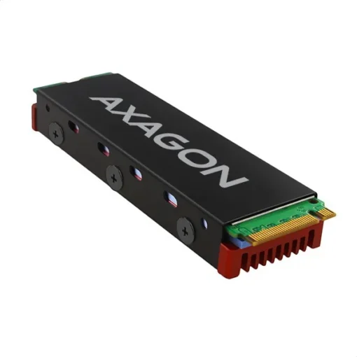 AXAGON CLR-M2 passive - M.2 SSD, 80mm SSD, ALU body, silicone thermal pads - Image 2