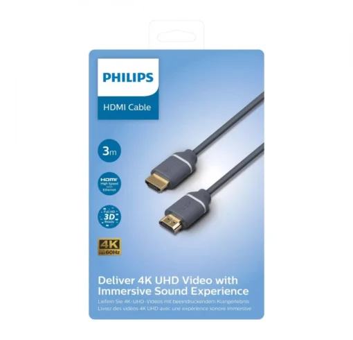 Philips HDMI 2.0 Cable 4K 60Hz Ultra HD 3m - Image 2