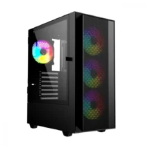 Gembird Компютър Case Midi Tower Fornax 4000 ARGB black