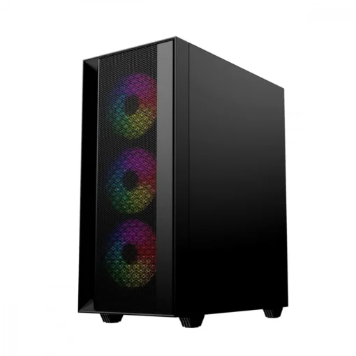 Gembird Компютър Case Midi Tower Fornax 4000 ARGB black - Image 3