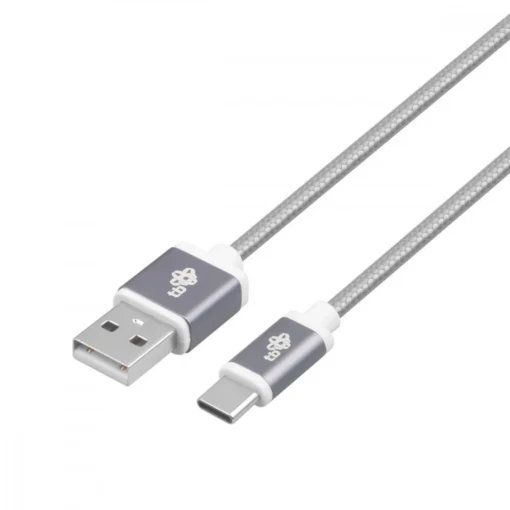 TB Cable USB - USB C 1.5 m gray tape premium - Image 2