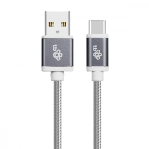 TB Cable USB - USB C 1.5 m gray tape premium - Image 4