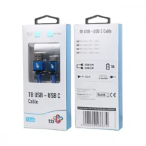 TB USB - USB C cable 1.5 m blue tape premium