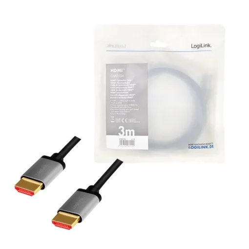 LogiLink HDMI 2.1 cable 8K/60Hz , alu, 3m - Image 5