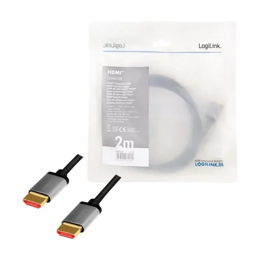 LogiLink HDMI 2.1 cable, 8K/60Hz , alu, 2m - Image 5