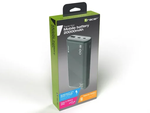 Tracer Powerbank Kori 20000mAh QC3.0-PD20W GR green - Image 5