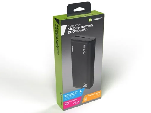 Tracer Powerbank Amos 20000mAh QC3.0-PD20W BK black - Image 5