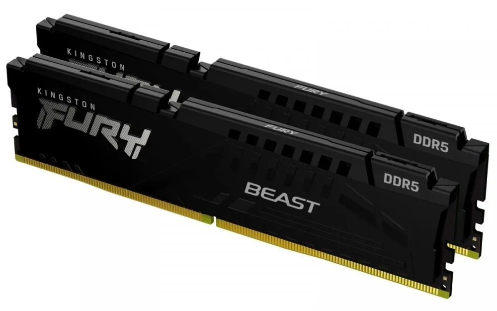 Kingston DDR5 Fury Beast черен 16GB(2*8GB)/5200 CL36 EXPO