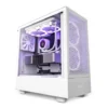 NZXT кутия за компютър H5 Flow with window white