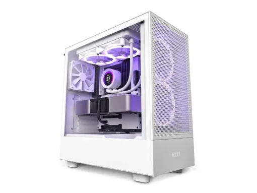 NZXT кутия за компютър H5 Flow with window white