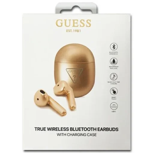 GUESS Bluetooth Headphones TWS GUTWST82TRD Gold - Image 3