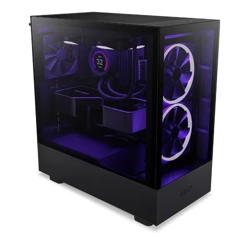 NZXT кутия за компютър H5 Elite with window black