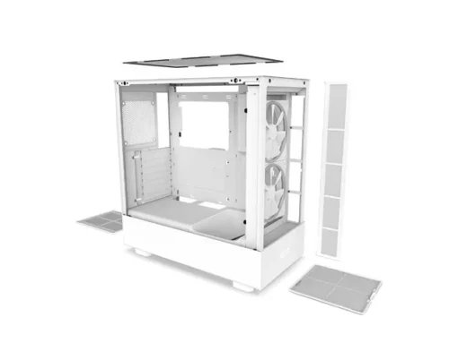 NZXT кутия за компютър H5 Elite with window white - Image 4