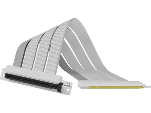 Cooler Master Riser PCI 4.0 x16 cable 300mm white - Image 2