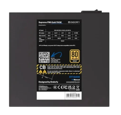 Endorfy Supremo FM5 Gold 750W PSU - Image 4