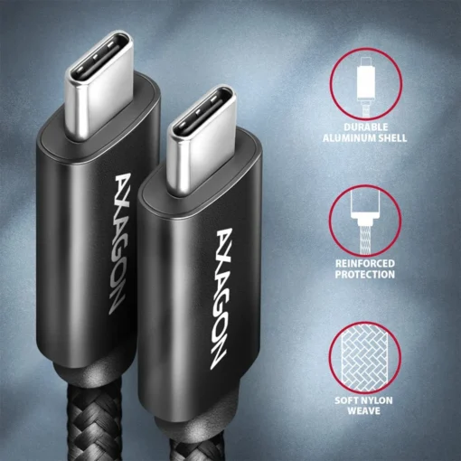 AXAGON AXAGON BUCM432-CM10AB c able USB-C-USB-C, USB4. - Image 3