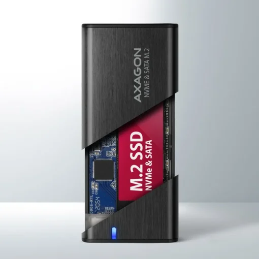 AXAGON AXAGON EEM2-SB2 USB-C Gen 2 M.2 NVMe/SATA SSD - Image 4