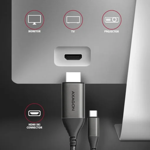 AXAGON AXAGON RVC-HI2MC USB-C to HDMI 2.0 adapter 4K - Image 4