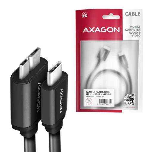 AXAGON AXAGON BUMM3-CM10AB cab le USB Micro-B USB- - Image 5