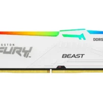 Kingston памет DDR5 Fury Beast RGB 64GB(2*32GB)/5600Mhz CL36 white