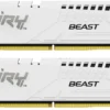 Kingston памет DDR5 Fury Beast White E 64GB(2*32GB)/6000 CL36