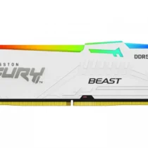 Kingston памет DDR5 Fury Beast Whi RGB 32GB(1*32GB)/6000 CL36