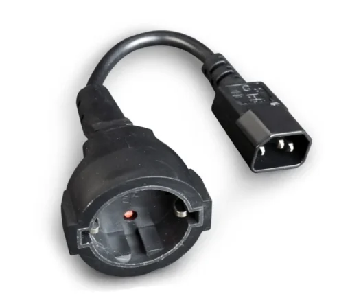 Gembird Power Adapter Cord IEC320 C14->SCHUKO 15cm - Image 3