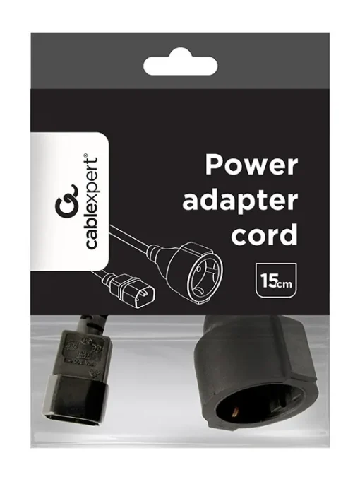 Gembird Power Adapter Cord IEC320 C14->SCHUKO 15cm - Image 5