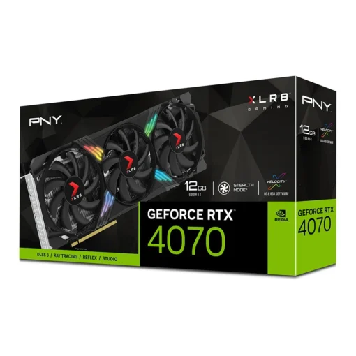 PNY видео карта GeForce RTX 4070 12GB TRIPLE FAN VCG407012TFXXPB1