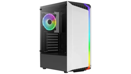 AeroCool кутия за компютър Bionic TG RGB USB 3.0 Mid Tower white