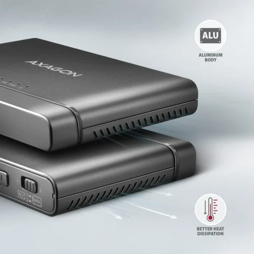 AXAGON AXAGON ADSA-CC USB-C 10 Gbps NVMe M.2 2.5/3.5 S - Image 5