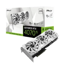 PNY видео карта GeForce RTX 4070 Ti 12GB LED Verto white