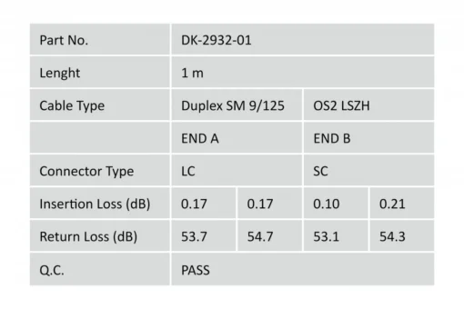 Digitus Patchcord SM LC/SC OS2 DK-2932-01 - Image 5