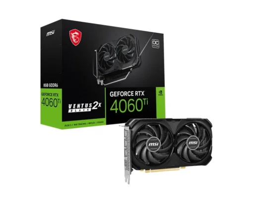 MSI видео карта GeForce RTX 4060 Ti Ventus 2X Black OC 8GB GDDRX6 128bit