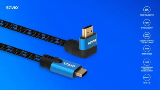 Savio HDMI кабел CL-148 v2.1 SAVIO - Image 5