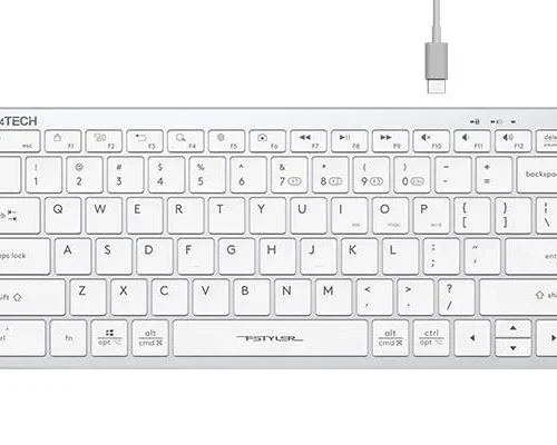Безжична клавиатура A4TECH FBX51C FStyler бял