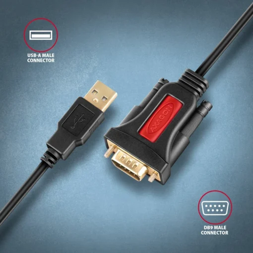 AXAGON ADS-1PSN Adapter Prolific USB2.0 > RS-232 seri - Image 2