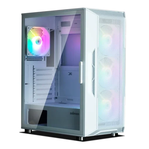 Zalman Компютър case I3 Neo ATX Mid Tower RGB 4xfan white