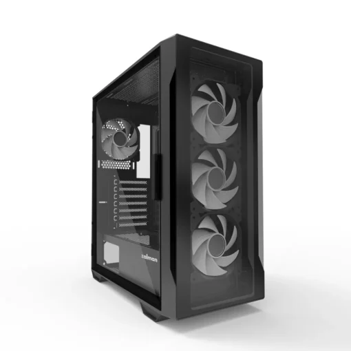 Zalman кутия за компютър I3 Neo TG Mid Tower RGB fan x4, black - Image 3