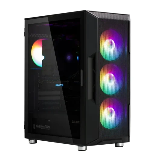 Zalman кутия за компютър I3 Neo ATX Mid Tower RGB fan x4 black