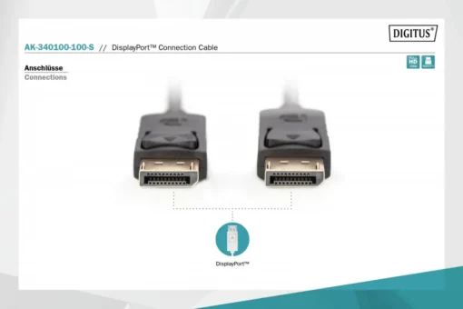 Digitus Displayport 1.1a Cable10m DP/DP M/M - Image 3