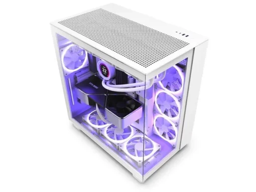 NZXT кутия за компютър H9 Flow with window white