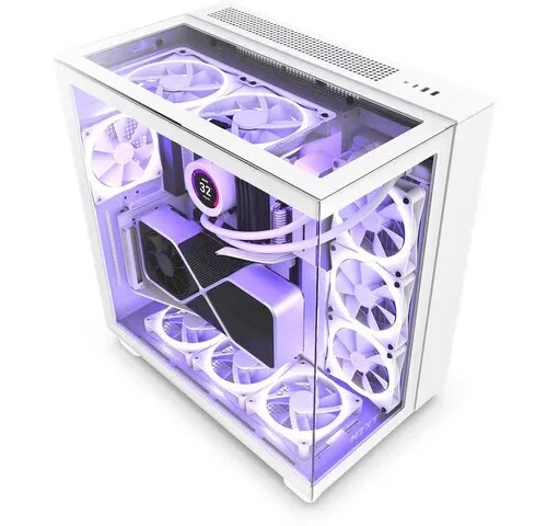NZXT кутия за компютър H9 Elite with window white