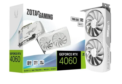 ZOTAC видео карта GeForce RTX 4060 Twin Edge OC 8GB GDDR6 128bit white