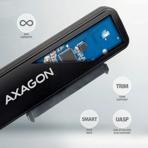 AXAGON ADSA-FP2A adapter USB-A 5Gbps HDD/SSD SATA6G 2. - Image 5