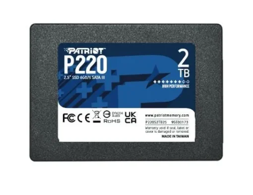 Patriot SSD drive 2TB P220 2.5 inches 550/500MB/s SATA III