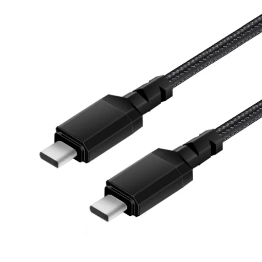 Maclean Cable 2x USB-C 15W 1m QC black Maclean MCE493 - Image 3