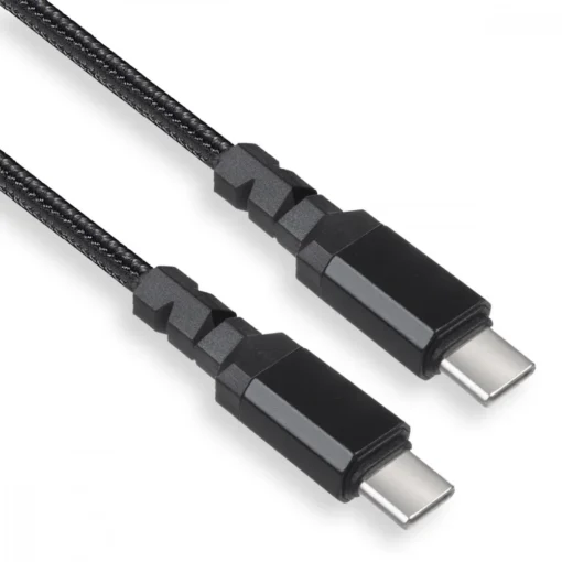 Maclean Cable 2x USB-C 100W 1m PD black Maclean MCE491 - Image 2