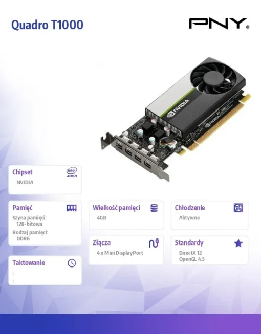 PNY видео карта Quadro T1000 4GB DDR6 VCNT1000-SB BULK - Image 5